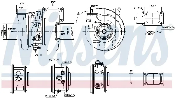 turbosprezarka-nis-93733-stan-nowy-producent-czesci-nissens