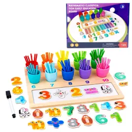 tablica-edukacyjna-gra-montessori-kubeczki-cyfry-patyczki-drewniane-3