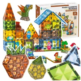 klocki-magnetyczne-konstrukcyjne-dino-park-kolekcja-diamentowa-4d-zestaw-90