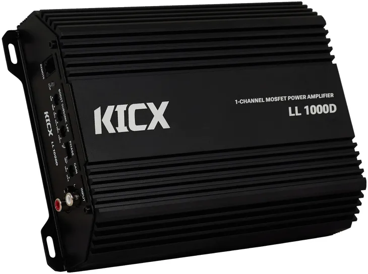 KICX LL 1000D Wzmacniacz Samochodowy Monoblok Mono Klasa D 1000W RMS Bas