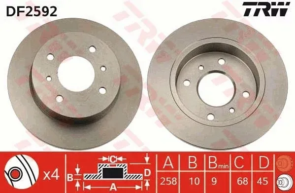 tarcza-hamulcowa-df2592-trw