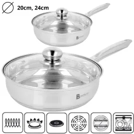 zestaw-patelnia-ze-stali-nierdzewnej-20cm-24cm-patelnie-z-pokrywa-gastro
