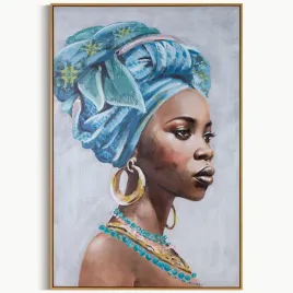 obraz-afrykanka-w-turbanie-80x120-cm-recznie-malowany