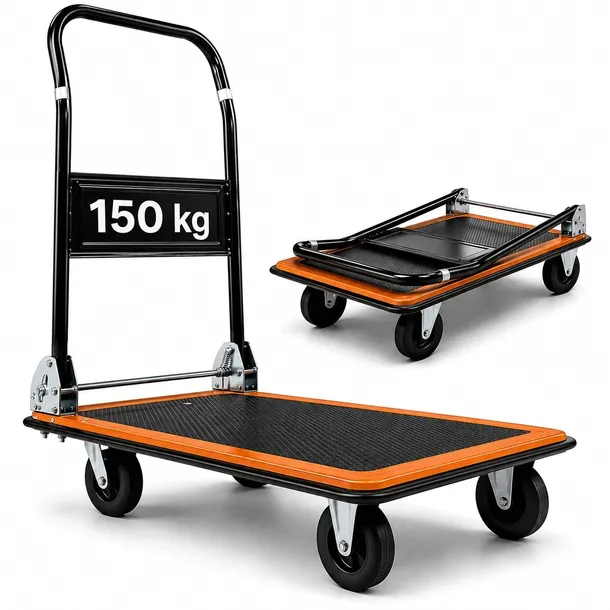 Wózek Transportowy Platformowy Magazynowy Ładowność 150 kg Składany