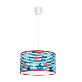 dziecieca-lampa-wiszaca-marine-niebieska-1xe27-zarowka-gratis
