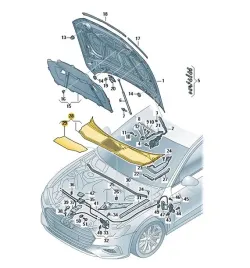 nakladka-rynny-podszybia-4k18194019b9-audi-a6-c8-nowa-oryginalna