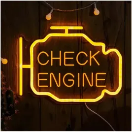 neon-lampka-nocna-wiszaca-zolty-led-check-engine-dekoracja-led-pilot