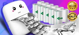 drukus-mini-drukarka-termiczna-mini-kot-do-zdjec-naklejek-11-szt-rolek