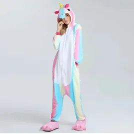 onesie-kigurumi-ciepla-pizama-jednoczesciowa-tecza-jednorozec-kombinezon-l