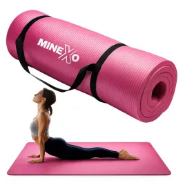 mata-do-jogi-i-fitness-8mm-rozowa-pasek-i-pokrowiec-antyposlizgowa