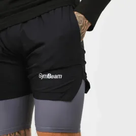 meskie-szorty-2in1-black-grey-m-gymbeam