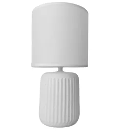 lampka-nocna-z-abazurem-biala-ceramiczna-ryflowana-dion-d1