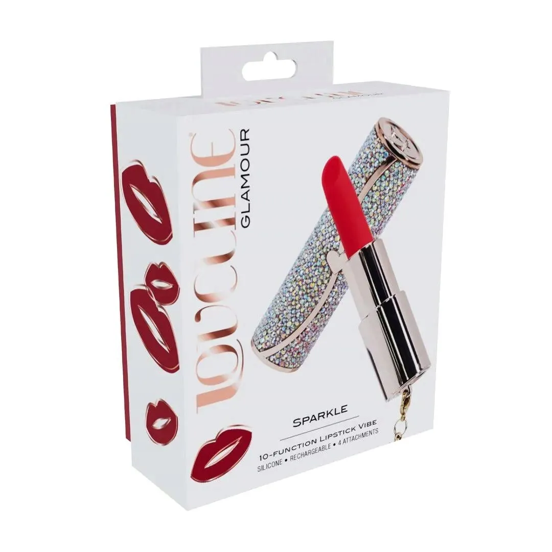 sparkle-lipstick-vibrator-with-4-attachments-iridescent
