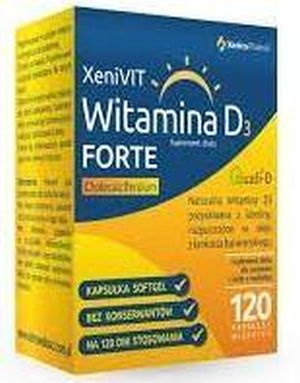 Xenico Pharma − Xenivit Witamina D3 forte − 120 kaps.