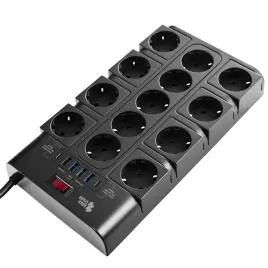 listwa-zasilajaca-elektryczna-przedluzacz-14-gniazd-6xusb-2m-spacetronik