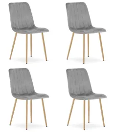 krzesla-welurowe-lava-jasnoszare-z-nogami-w-kolorze-drewna-zestaw-4-szt
