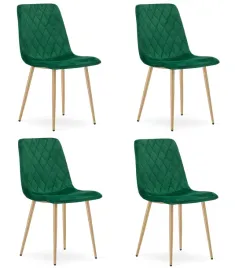 krzesla-welurowe-turin-ciemnozielone-z-nogami-w-kolorze-drewna-komplet-4