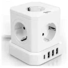 listwa-zasilajaca-9-gniazd-5x-ac-3x-usb-a-1x-usb-c-antyprzepieciowa-kostka