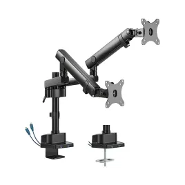uchwyt-na-dwa-monitory-17-32-16kg-usb-vesa-regulowany-spacetronik-czarny