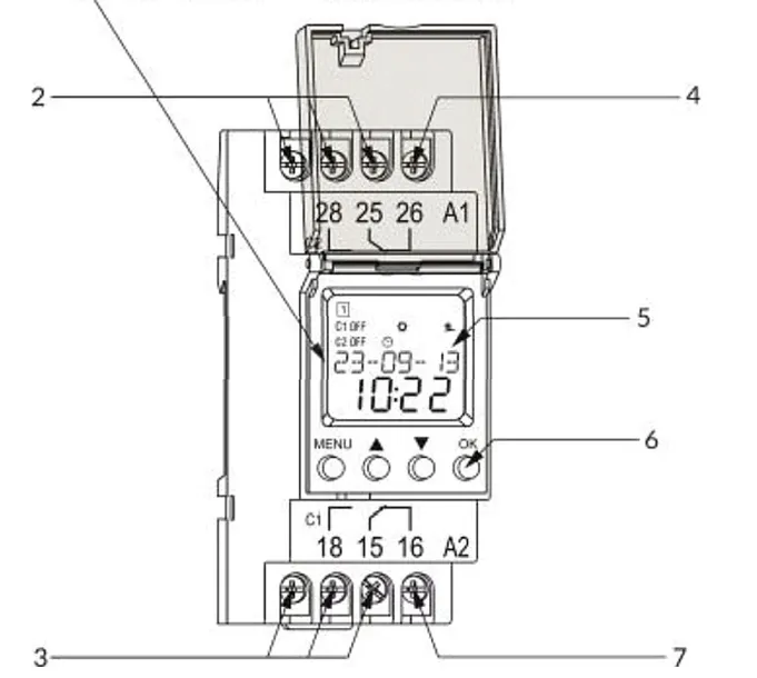 elektroniczny-programator-czasowy-100-programow-16a-230v-2-moduly-din-th-35-stan-nowy-waga-z-opakowaniem-0-3-kg