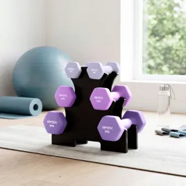 hantle-fitness-zestaw-neoprenowy-na-stojaku-hantle-do-cwiczen-gymtek