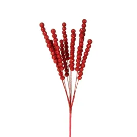 galazka-swiateczna-20cm-czerwona-brokat-jagody-komplet-12-szt