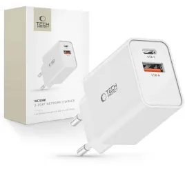 ladowarka-tech-protect-nc30w-sieciowa-usb-c-pd-30w-usb-a-qc-3-0-biala