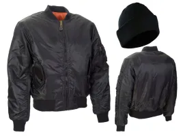 kurtka-wojskowa-pilotka-ma1-us-army-flek-flyers-mil-tec-czarna-xl