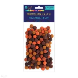 puszyste-pompony-poliestrowe-1-cm-mix-brazowy-120-szt-dp-craft