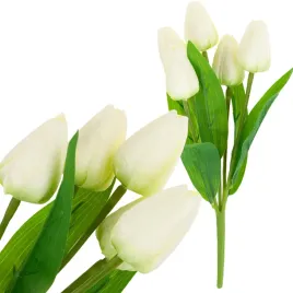 tulipan-bukiet-tulipanow-piekny-jak-zywy-tulipany-kwiaty-biale-ecru-5-sztuk