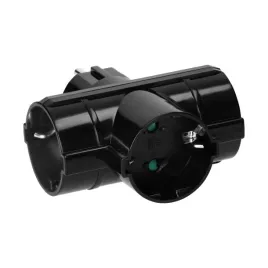 rozgaleznik-3x2p-z-schuko-czarny-or-ae-13184-gs-b