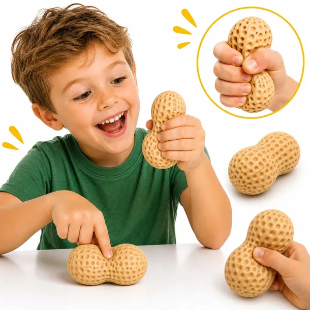 Squishy Gniotek Orzeszek Antystresowy Miękki Sensoryczny Zabawka Dla Dzieci