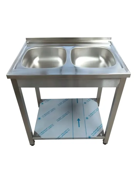 Zlew Gastronomiczny/ zlewozmywak 80x60x85 + półka