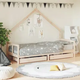 vidaxl-rama-lozka-dzieciecego-z-szufladami-80x200-cm-sosnowa