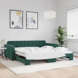vidaxl-sofa-rozsuwana-ciemnozielona-100x200-cm-aksamit