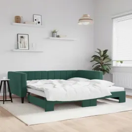 vidaxl-sofa-rozsuwana-ciemnozielona-100x200-cm-aksamit