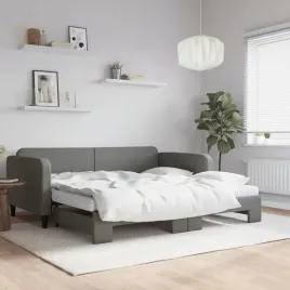 vidaxl-sofa-rozsuwana-z-materacami-ciemnoszara-100x200-cm-tkanina