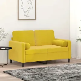 vidaxl-poduszki-ozdobne-2-szt-zolty-o15x50-cm-aksamit