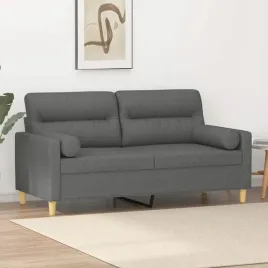 vidaxl-2-osobowa-sofa-z-poduszkami-ciemnoszara-140-cm-tkanina