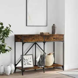 vidaxl-stolik-konsolowy-przydymiony-dab-100x39x785-cm
