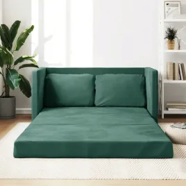 vidaxl-sofa-podlogowa-2-w-1-ciemnozielona-122x204x55-cm-aksamit