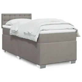vidaxl-lozko-kontynentalne-z-materacem-taupe-tkanina-90x200-cm