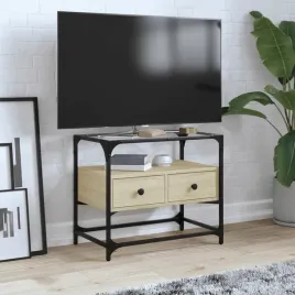 vidaxl-szafka-pod-tv-ze-szklanym-blatem-dab-sonoma-60x35x51-cm