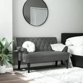 vidaxl-lawka-z-oparciem-ciemnoszara-120x62x755-cm-tkanina