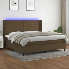 vidaxl-lozko-kontynentalne-z-materacem-brazowe-200x200-cm-tkanina