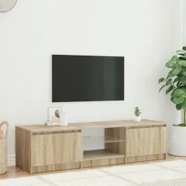 vidaxl-szafka-pod-tv-z-led-przydymiony-dab-140-x-40-x-36-cm