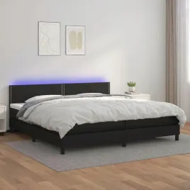 vidaxl-lozko-kontynentalne-z-materacem-i-led-czarna-ekoskora-200x200cm