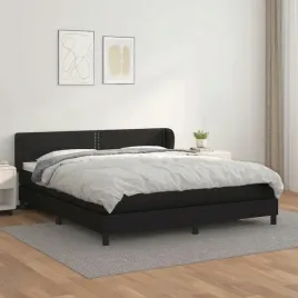 vidaxl-lozko-kontynentalne-z-materacem-czarne-ekoskora-180x200-cm