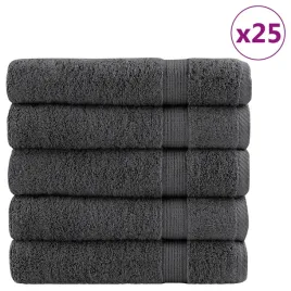 vidaxl-reczniki-premium-solund-25-szt-antracytowe-100x150-cm