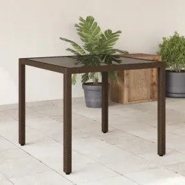 vidaxl-stol-ogrodowy-ze-szklanym-blatem-braz-90x90x75-cm-polirattan